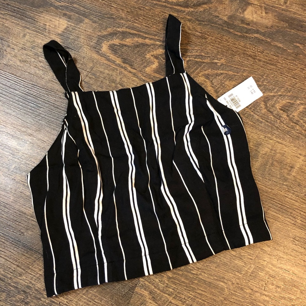 Black and white Hollister tank top size medium NWT